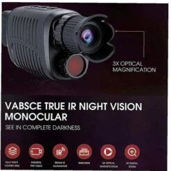 Vision Nocturne Pour Aldult Caméra De Vision Nocturne Monoculaire Extérieur Télescope Numérique-noir-BISBISOUS -Promos Outil Virtuose Magasin 54455462 3