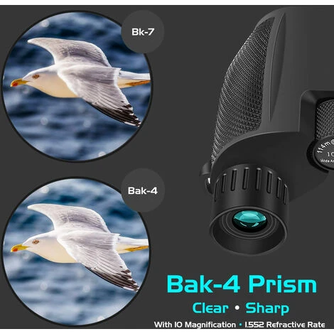 Jumelles 10x25 Pour Adultes Et Enfants, Jumelles Compactes Pour L'observation Des Oiseaux, Les Concerts, Les Jeux De Sport (noir) -BISBISOUS 4 Jumelles 10x25 Pour Adultes Et Enfants, Jumelles Compactes Pour L'observation Des Oiseaux, Les Concerts, Les Jeux De Sport (noir) -BISBISOUS – Image 2