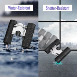Jumelles Antichoc Compactes Pliantes Extérieures 8x21, Mini Télescope Portable Pour Le Voyage (noir)-BISBISOUS -Promos Outil Virtuose Magasin 54455960 5
