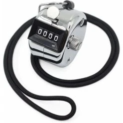 Compteur Manuel - Compteur Mécanique En Métal - Tient Dans Une Main - Avec Cordon En Nylon