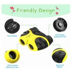 Jumelles Pour Enfants Jumelles Antichocs Compactes Pour Enfants - Meilleurs Cadeaux（‎Jaune）-BISBISOUS -Promos Outil Virtuose Magasin 56485826 5