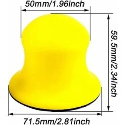 Ponceuse à Main Plateau De Ponçage Manuel Crochet Et Boucle De Tampon De Bloc De Ponçage Disque De Polissage De Bloc De Meulage Manuel En Coton Mousse Pu Pour Le Ponçage, Le Polissage, La Finition -Promos Outil Virtuose Magasin 56837858 2