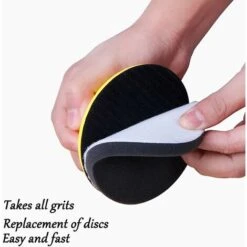 Ponceuse à Main Plateau De Ponçage Manuel Crochet Et Boucle De Tampon De Bloc De Ponçage Disque De Polissage De Bloc De Meulage Manuel En Coton Mousse Pu Pour Le Ponçage, Le Polissage, La Finition -Promos Outil Virtuose Magasin 56837858 4