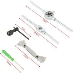 Set De Tarauds Et Filières Outils De Coupe Filetage, Métrique Robinet Et Die Set Filetage En Alliage D'acier Outil (40 PCS) -Promos Outil Virtuose Magasin 57342201 5