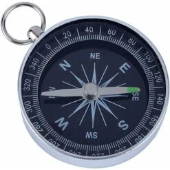 Boussole Avec Cadran Blanc, Boussole à Poche Portable En Aluminium De 45 Mm Boussole De Survie Haute Précision Pour Camping En Plein Air, Navigation Sportive