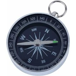 Boussole Avec Cadran Blanc, Boussole à Poche Portable En Aluminium De 45 Mm Boussole De Survie Haute Précision Pour Camping En Plein Air, Navigation Sportive -Promos Outil Virtuose Magasin 57555105 3