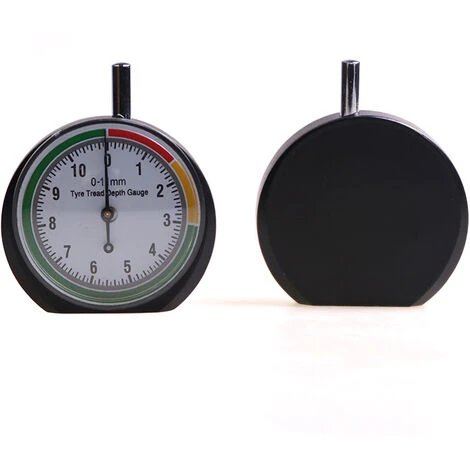 Jauge De Profondeur De Bande De Roulement De Pneu – Outil De Mesure Profondeur - 0-11mm/ 0-0.43pouces – Diametre Du Cadran 50mm (1,96pouces) – Manomètre Pour Voiture, Camion, Vélo, Moto,noir, Une Pièc 5 Jauge De Profondeur De Bande De Roulement De Pneu – Outil De Mesure Profondeur - 0-11mm/ 0-0.43pouces – Diametre Du Cadran 50mm (1,96pouces) – Manomètre Pour Voiture, Camion, Vélo, Moto,noir, Une Pièc – Image 3