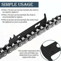 Outil D'usure D'Indicateur De Chaîne De Vélo Règle De Mesure De Jauge De Chaînes De Vélo Outil De Rail Détection Remplacement D'usure De Chaîne De Vélo Étrier De Testeur De Chaîne，T-Audace -Promos Outil Virtuose Magasin 58164797 3