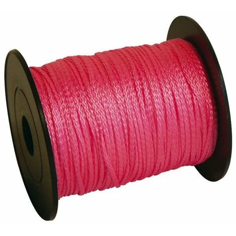 Cordeau Tressé Polypro Rose Fluo Ø1,5mm - Long. 200 M - 35 Kg 3 Cordeau Tressé Polypro Rose Fluo Ø1,5mm - Long. 200 M - 35 Kg
