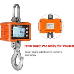 Peson Électronique 1000kg/ 2204lbs Échelle De Grue Numérique Portable Robuste Échelles à Crochet Industrielles -Promos Outil Virtuose Magasin 58296282 4