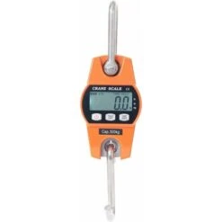 Peson Electronique 300kg Balance Crochet Suspendu Dynamomètre LCD Crochet Peseur Industrielle Pèse Poids 300kg/600lbs