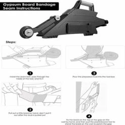 LYCXAMES -- Banjo Plaquiste Banjo Placo Avec Roue D'angle Intérieure à Changement Rapide Sangles Réglables Outil De Joint De Panneau De Gypse Opération à Droite/Gauche -Promos Outil Virtuose Magasin 58373260 5