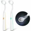 Miroir Dentaire Avec Lumière 2 Pièces Miroir Bouche-Dent Miroir D'Inspection Dentaire Miroir Oral Avec Lumière LED Pile Incluse, Vert Et Orange (Miroir Diamètre 24mm)——VEBTles -Promos Outil Virtuose Magasin 58514880 1