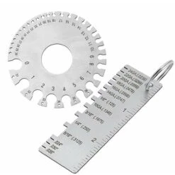 2 Jauge D'épaisseur De La Plaque Métallique, Une Jauge De Fil D'épaisseur, Jauge Tôle, Calibre De Fil/métal Outil De Soudage, Mesure Manuelle Fournitures——VEBTles -Promos Outil Virtuose Magasin 58514892 5