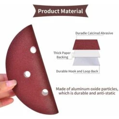 LYCXAMES -- Lot De 50 Disques De Ponçage Auto-adhésifs De 150 Mm - 152 Mm, Papier Abrasif Auto-agrippant Pour Ponceuse Orbitale Aléatoire (grain 240) 9 LYCXAMES -- Lot De 50 Disques De Ponçage Auto-adhésifs De 150 Mm - 152 Mm, Papier Abrasif Auto-agrippant Pour Ponceuse Orbitale Aléatoire (grain 240) -Promos Outil Virtuose Magasin 59867494 3