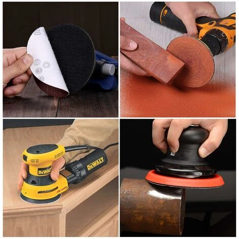 LYCXAMES -- Lot De 50 Disques De Ponçage Auto-adhésifs De 150 Mm - 152 Mm, Papier Abrasif Auto-agrippant Pour Ponceuse Orbitale Aléatoire (grain 240) 6 LYCXAMES -- Lot De 50 Disques De Ponçage Auto-adhésifs De 150 Mm - 152 Mm, Papier Abrasif Auto-agrippant Pour Ponceuse Orbitale Aléatoire (grain 240) – Image 4