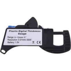 Jauge D'épaisseur Numérique, 0 à 12 Mm Étriers De Jauge D'épaisseur Avec Affichage Numérique, Mesure De Largeur Outil De Mesure Micrométrique Pour Papier, Cuir PU, Feuille De Métal, Bijoux(rouge) -Promos Outil Virtuose Magasin 59958088 5