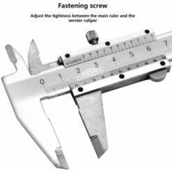 Pied à Coulisse Professionnel, Pied à Coulisse En Métal En Acier Au Carbone De Haute Précision, Outil De Mesure De Jauge Micrométrique 0-150 Mm, Pour Des Mesures De Précision à L'extérieur/à L'intérie -Promos Outil Virtuose Magasin 60496243 2
