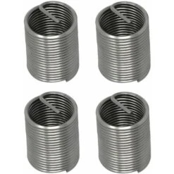 4x Insert Fileté M6x12 Ressort Filet Rapporté Standard Acier Inoxydable V-coil Réparation Renforcement Filetage Foiré Taraudage