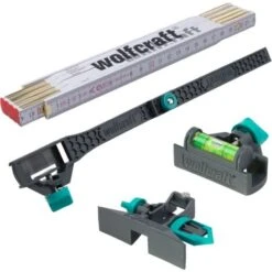 Kit Complet Mètre Pliant Et Accessoires, 4 Pcs - Wolfcraft 8623000