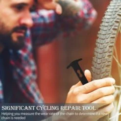 5 Pcs Outil D'usure D'Indicateur De Chaîne De Vélo Règle De Mesure De Jauge De Chaînes De Vélo Outil De Rail Détection Remplacement D'usure De Chaîne De Vélo Étrier De Testeur De Chaîne -Promos Outil Virtuose Magasin 64180732 3