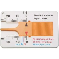 4 Pièces Jauge De Profondeur De Bande De Roulement,Plage De Mesure De Profondeur De Bande De Roulement 0-20mm,Outil De Mesure Du Compartiment Moto Ajustable En Profondeur (Orange) -Promos Outil Virtuose Magasin 64529113 3