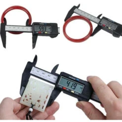 Pied à Coulisse,Pied à Coulisse Digital Numérique 150 Mm - Écran LCD - Fibre De Carbone - Avec Étui FUiENkO -Promos Outil Virtuose Magasin 64535840 4