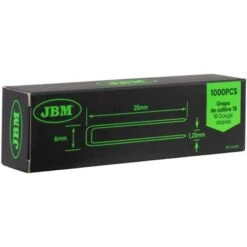 JBM 54008 JEU D’AGRAFES À COURONNE ÉTROITE TAILLE 18, 25X6 MM (1 000 PCS) 7 JBM 54008 JEU D’AGRAFES À COURONNE ÉTROITE TAILLE 18, 25X6 MM (1 000 PCS) -Promos Outil Virtuose Magasin 64737679 3