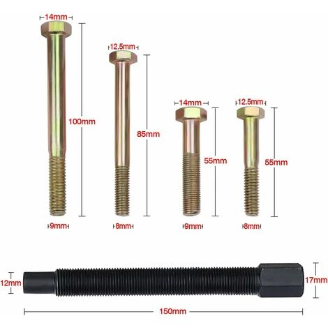 Lot De 13 Outils Pour équilibrage Harmonique, Extracteur De Volant, Extracteur De Vilebrequin, Extracteur De Volant D'inertie 4 Lot De 13 Outils Pour équilibrage Harmonique, Extracteur De Volant, Extracteur De Vilebrequin, Extracteur De Volant D'inertie – Image 2