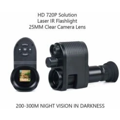 Mire Telescopique - Monoculaire De Vision Nocturne Numérique Pour L'obscurité Totale, Lunette De Visée Infrarouge De Chasse à Vision Nocturne HD 720p (noir)-BISBISOUS -Promos Outil Virtuose Magasin 65205052 3