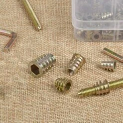 Insert Fileté En Bois Vis En Alliage De Zinc M4 M5 M6 M8 M10 Insert Fileté à Six Pans Creux Écrou Pour Meubles En Bois (120 Pièces) -Promos Outil Virtuose Magasin 65491277 5