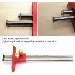 Règle En Bois, Règle De Traçage à Double Tête En Acier Inoxydable Pour Le Travail Du Bois 9 Règle En Bois, Règle De Traçage à Double Tête En Acier Inoxydable Pour Le Travail Du Bois -Promos Outil Virtuose Magasin 65505315 3