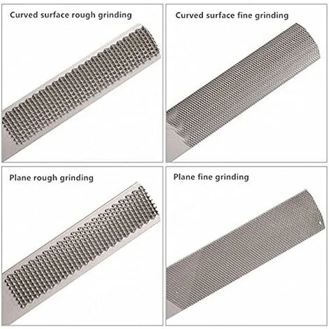 Râpe Plate Demi-ronde 4 En 1 Râpe à Bois En Acier Au Carbone Pour Façonner Des Outils En Métal, Cuir, Cuir, Bois, Limes à Découper (8 ''/200 Mm) 4 Râpe Plate Demi-ronde 4 En 1 Râpe à Bois En Acier Au Carbone Pour Façonner Des Outils En Métal, Cuir, Cuir, Bois, Limes à Découper (8 ''/200 Mm) – Image 2