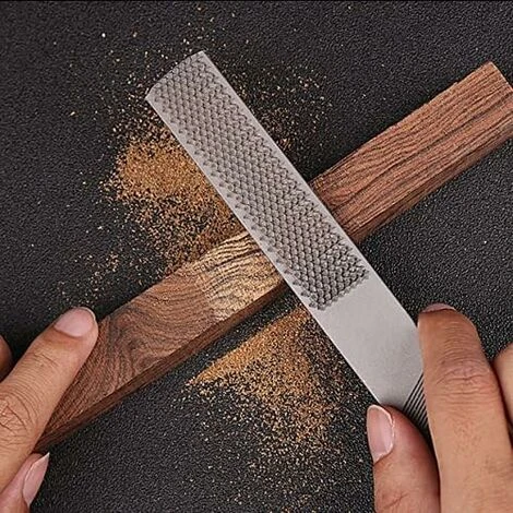 Râpe Plate Demi-ronde 4 En 1 Râpe à Bois En Acier Au Carbone Pour Façonner Des Outils En Métal, Cuir, Cuir, Bois, Limes à Découper (8 ''/200 Mm) 6 Râpe Plate Demi-ronde 4 En 1 Râpe à Bois En Acier Au Carbone Pour Façonner Des Outils En Métal, Cuir, Cuir, Bois, Limes à Découper (8 ''/200 Mm) – Image 4