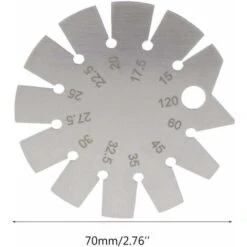 Gamme De Rapporteur D'angle De Jauge De Biseau En Acier Inoxydable 15°-120° Outils De Jauge 10 Gamme De Rapporteur D'angle De Jauge De Biseau En Acier Inoxydable 15°-120° Outils De Jauge -Promos Outil Virtuose Magasin 65506707 4