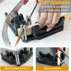 Outil De Coupe De Mesure D'onglet 2 En 1, Outil De Coupe D'angles De Mesure Et De Sciage D'onglet, Rapporteur De Scie à Onglet Précis 85-180 ° Outil De Coupe De Biseaux Jauge D'onglet -Promos Outil Virtuose Magasin 65506809 5