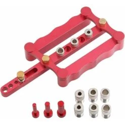 Kit De Gabarit De Guidage De Perceuse à Centrage Automatique 3 En 1 Pour Le Travail Du Bois, 6/8/10 Mm De Précision Rond Droit Perforateur Table En Bois/meubles/bricolage Localisateur De Perçage