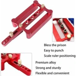 Kit De Gabarit De Guidage De Perceuse à Centrage Automatique 3 En 1 Pour Le Travail Du Bois, 6/8/10 Mm De Précision Rond Droit Perforateur Table En Bois/meubles/bricolage Localisateur De Perçage -Promos Outil Virtuose Magasin 65506998 4