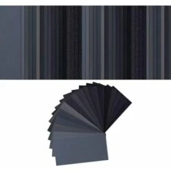 102 Pièces Papier Abrasif Humides/Secs Papier De Verre Grain 60 à 3000 Papier Poncer 7,6 X 14 Cm Pour Automobiles, Finition De Meubles En Bois