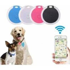 KAEJYIUT-Traceur GPS Chien,Anti Perdu Collier GPS Chats Localisateur Avec Alarme Pour Animaux Domestiques Chien Véhicules Enfants Agées Mini SOS Outdoor Navigation GPS Localisation.(Black)