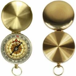 Boussole Compass Rétro Portable En Métà Lentilal Pour Randonnée/Voyage/Camping/Sauvages/Navigation (Or) BF -Promos Outil Virtuose Magasin 66763927 4