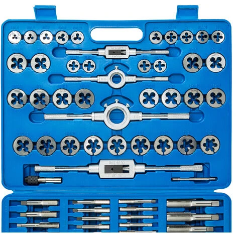 Coffret De 110 Pièces, Tarauds Et Filières En Acier Carbone - Boite à Outils, Ensemble De Tarauds, Jeu De 110 Tarauds 4 Coffret De 110 Pièces, Tarauds Et Filières En Acier Carbone - Boite à Outils, Ensemble De Tarauds, Jeu De 110 Tarauds – Image 2