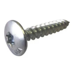 Vis Filet Bois Tête Large 6 X 40, Acier Zingué Blanc, 20 Pièces I.N.G Fixations