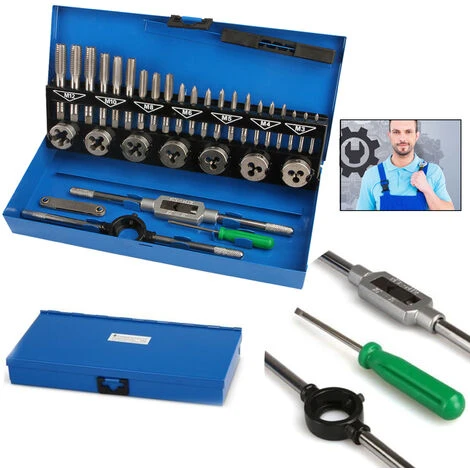 Froadp 32 Pièces Jeu De Tarauds Et Poinçons Trousse à Outils Métrique En Acier Allié Kit Professionnel Tarauds à Filières De Filetage Avec étui De Rangement(32 PCS) 3 Froadp 32 Pièces Jeu De Tarauds Et Poinçons Trousse à Outils Métrique En Acier Allié Kit Professionnel Tarauds à Filières De Filetage Avec étui De Rangement(32 PCS)
