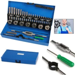 Froadp 32 Pièces Jeu De Tarauds Et Poinçons Trousse à Outils Métrique En Acier Allié Kit Professionnel Tarauds à Filières De Filetage Avec étui De Rangement(32 PCS) 8 Froadp 32 Pièces Jeu De Tarauds Et Poinçons Trousse à Outils Métrique En Acier Allié Kit Professionnel Tarauds à Filières De Filetage Avec étui De Rangement(32 PCS) -Promos Outil Virtuose Magasin 67376724 3