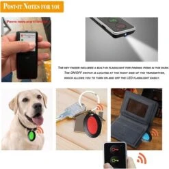 Key Finder, Localisateur De Clés Key Finder Anti-Perte Téléphone Chercheur Alarme Trouve-clés 1 Emetteur Et 4 Récepteurs Lefou -Promos Outil Virtuose Magasin 67422044 5