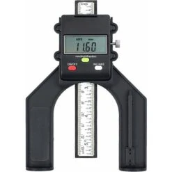 Profondimètre Numérique Jauge De Hauteur 80mm/3.14in Avec Batterie Précision De 0.10mm/0.004in Avec Fonction ABS/INC Mesure De Hauteur/Profondeur Pour Menuiserie Bois Scie à Table