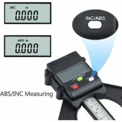 Profondimètre Numérique Jauge De Hauteur 80mm/3.14in Avec Batterie Précision De 0.10mm/0.004in Avec Fonction ABS/INC Mesure De Hauteur/Profondeur Pour Menuiserie Bois Scie à Table -Promos Outil Virtuose Magasin 67635402 5