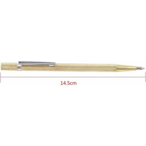 Solde- AGILITY, AGILITY Scriber De Pointe De Carbure Stylo De Gravure Pour Verre/Céramique/Feuille De Métal Scriber Portatif De Poche Avec Clip Et Aimant 1Pcs(d'or) 4 Solde- AGILITY, AGILITY Scriber De Pointe De Carbure Stylo De Gravure Pour Verre/Céramique/Feuille De Métal Scriber Portatif De Poche Avec Clip Et Aimant 1Pcs(d'or) – Image 2