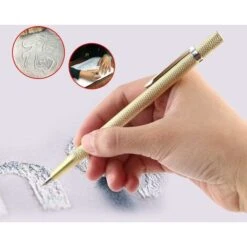 Solde- AGILITY, AGILITY Scriber De Pointe De Carbure Stylo De Gravure Pour Verre/Céramique/Feuille De Métal Scriber Portatif De Poche Avec Clip Et Aimant 1Pcs(d'or) 9 Solde- AGILITY, AGILITY Scriber De Pointe De Carbure Stylo De Gravure Pour Verre/Céramique/Feuille De Métal Scriber Portatif De Poche Avec Clip Et Aimant 1Pcs(d'or) -Promos Outil Virtuose Magasin 67902631 3